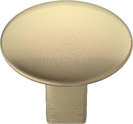 Riva 1-1/4-in Golden Champagne Round Contemporary Cabinet Knob