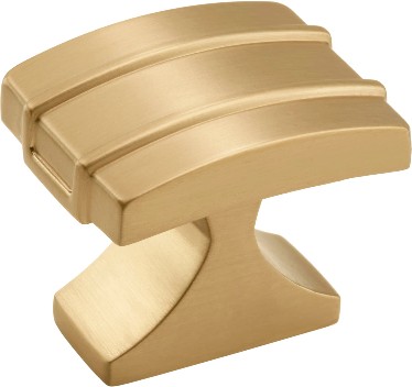 Davenport 1-1/2-in Golden Champagne Rectangular Transitional Cabinet Knob