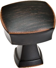 Stature 1-1/4-in Oil Rubbed Bronze Square Transitional Cabinet Knob 10 -Pack