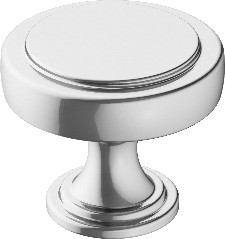 Exceed 1-3/8-in Polished Chrome Round Transitional Cabinet Knob