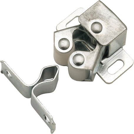 32-mm Silver Roller Catch Cabinet Latch