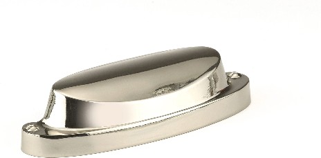 Bermondsey 2-1/2-in , 64mm Center to Center Polished Nickel Oval Cup Drawer Pull