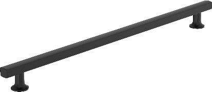 Everett 18-in , 457mm Center to Center Matte Black Rectangular Bar Appliance Drawer Pulls