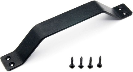 Matte Matte Black Indoor Single Double Barn door handle