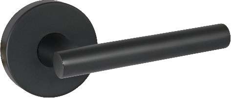Eastport Matte Black Interior or Hall/Closet Passage Door Handle