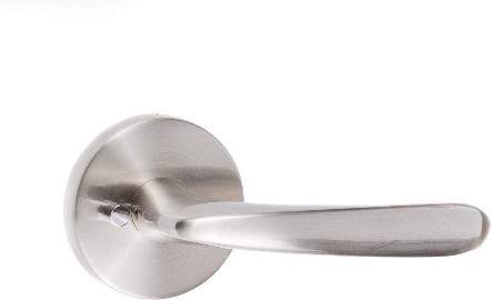 Ridgecrest Modern Torino Satin Nickel Interior or Bed/Bath Privacy Door Handle