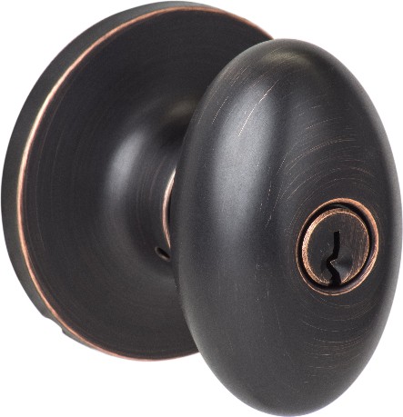 Sure-Loc Door Hardware Arapaho Vintage Bronze Interior or Exterior Keyed Entry Door Knob