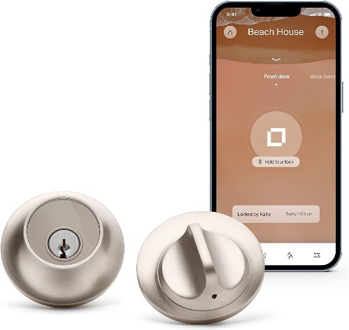 Lock - Touch Edition Smart Lock Satin Nickel Smart Bluetooth Electronic Deadbolt Lock