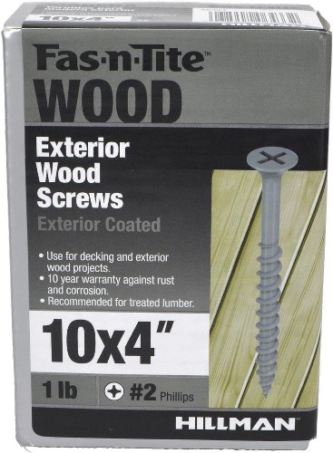 #10 x 4-in Wood to wood Deck Screws ( 43 -Per Box )
