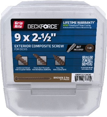 #9 x 2-1/2-in Composite Deck Screws ( 371 -Per Box )