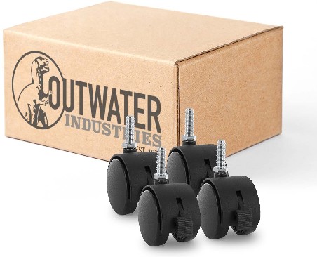 2-in Rubber Swivel Caster