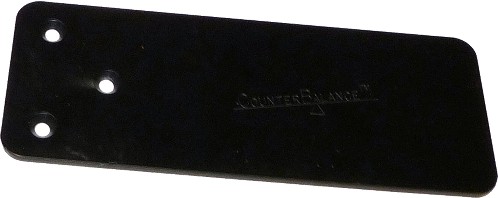 Counter plate 9.75-in x 3.75-in x 0.1875-in Black Steel Countertop support bracket 6 -Pack