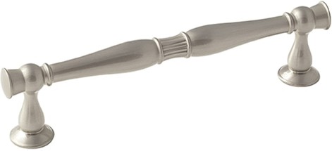 Crawford 5-1/16-in , 128mm Center to Center Satin Nickel Cylindrical Bar Drawer Pull