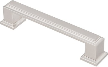 Roma series 3-3/4-in , 96mm Center to Center Brushed nickel Rectangular Bar Drawer Pull 20 -Pack