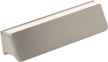 Conway 3-3/4-in , 96mm Center to Center Satin Nickel Square Cup Drawer Pull 6 -Pack