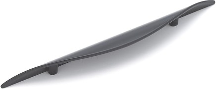 Swansea 3-3/4-in , 96mm Center to Center Matte Black Oval Finger Drawer Pull