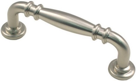 Traditional 3-in , 76mm Center to Center Satin nickel Dual Mount Bar Handle Drawer Pull