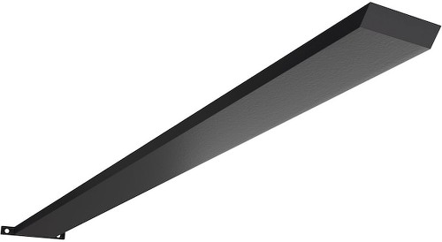 Countertop Island Steel Heavy Duty Bracket w/Flange 32-in x 2.5-in x 0.5-in Powder-coated Steel Countertop support bracket
