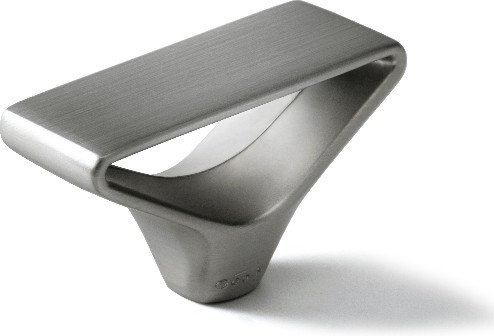 1-in Brushed Nickel Triangular Modern Cabinet Knob 6 -Pack