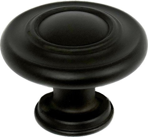 Nantucket 1-3/8-in Oil Rubbed Bronze Round Transitional Cabinet Knob 10 -Pack