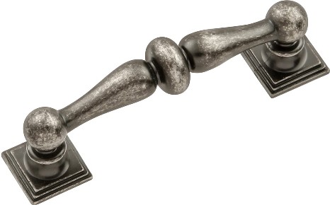 Somerset 3-in , 76mm Center to Center Black Nickel Vibed Rectangular Bar Drawer Pulls