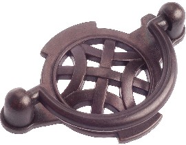 Provence 2-1/2-in , 64mm Center to Center Anthracite Oval Bail/Drop Drawer Pull