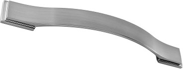 Architectural Smooth 6-1/2-in , 160mm Center to Center Satin Nickel Dual Mount Rectangular Bar Drawer Pull