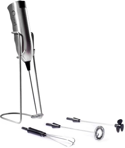 Stainless Steel, Whisk with Stand Milk frother