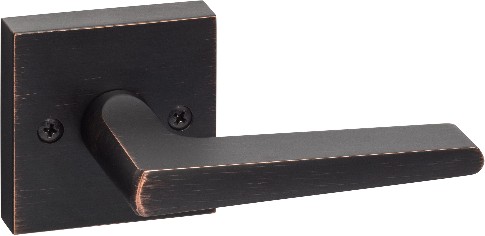 Ridgecrest Modern Basel-Square Vintage Bronze Interior or Hall/Closet Dummy Door Handle