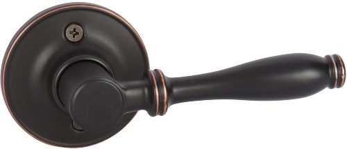 Silona Edged Bronze Interior or Exterior Hall/Closet Dummy Door Handle