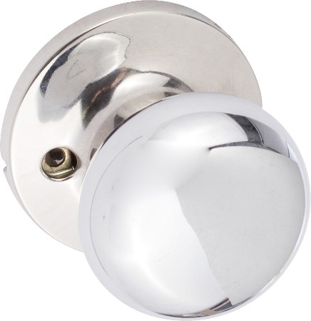 Sure-Loc Door Hardware Durango Polished Chrome Interior or Hall/Closet Dummy Door Knob