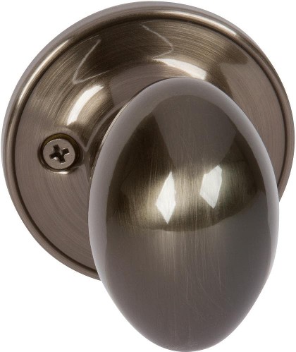 Carlyle Antique nickel Interior Bed/Bath Hall/Closet Dummy Door Knob