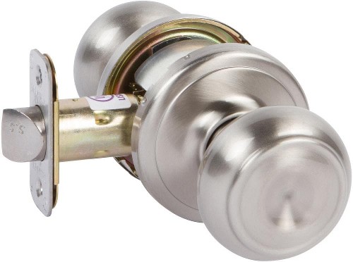 Satin Nickel Interior Hall/Closet Passage Door Knob