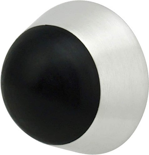 15/16-in Satin chrome Dome bumper Door Stop
