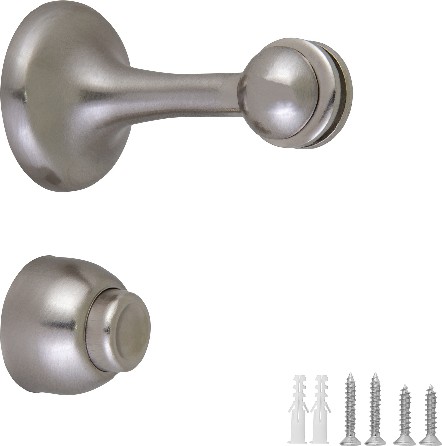 1-3/4-in Satin nickel Floor Door Stop 2 -Pack