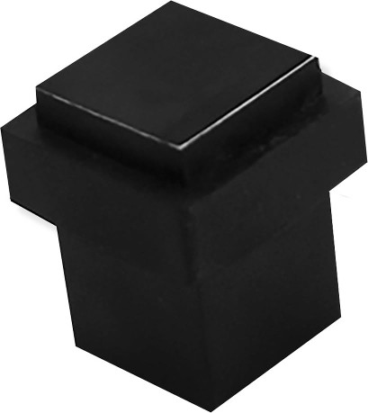 1-9/16-in Black Floor Door Stop