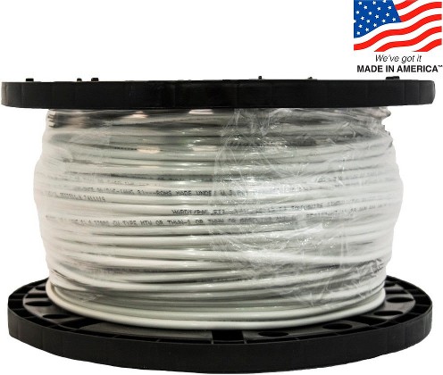 SIMpull 500-ft 8 -AWG White Stranded Copper THHN wire ( By-the-roll )