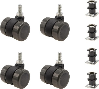 1-1/2-in Rubber Swivel Caster