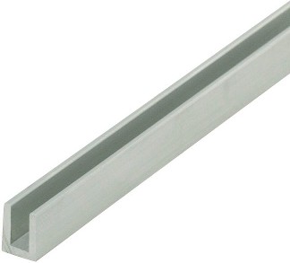Mill Finish 1/8-in Inside Dimension Aluminum U-Channel 48-in Length (Pack of 3) C-Channel