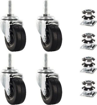 2-in Rubber Swivel Caster
