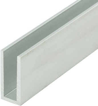 Mill Finish 9/32-in Inside Dimension Aluminum U-Channel 48-in Length (Pack of 3)