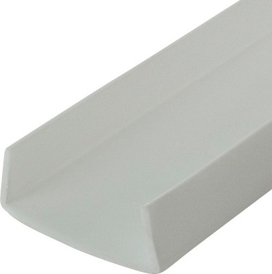 White 1-1/4-in Styrene Plastic U-Channel/C-Channel 46-in Lengths (Pack of 3)