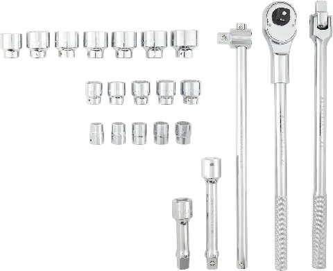 22 -Piece Metric and standard (SAE) Mechanics Tool Set (no case)