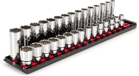 1/2-in Drive Metric Shallow/Deep Socket Set 30 -Pieces