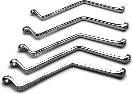 5 -Piece Set 6-point Metric Angle Box end Wrench (no case)