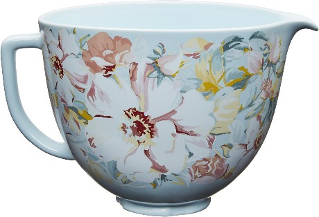 Blue Ceramic Stand Mixer Glass bowl