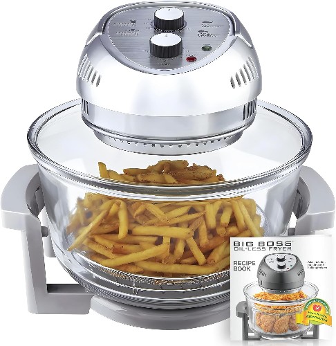 16-Quart Silver Knobs 1 -Baskets Air Fryer