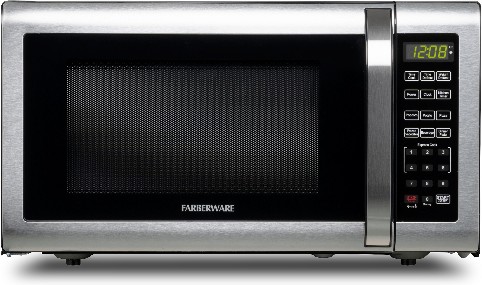 1.6-cu ft Large 1100 -Watt Countertop Microwave ( Stainless Steel )