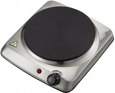 9.84-in Stainless Steel Smooth Surface 1 Burner Electric Hot Plate
