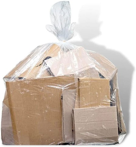 18-Gallon Scent free Clear Indoor Plastic Recycling Twist Tie Trash Bag 200 -Count